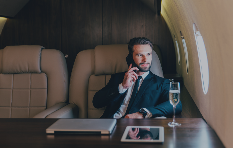 Nous mettons à votre disposition un service de réservation d'aviation d'affaire ou privé haut de gamme